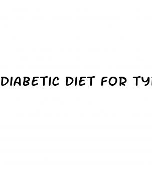 diabetic diet for type 2 diabetes