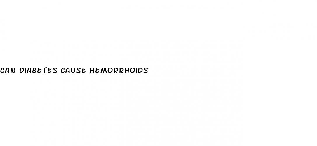 can diabetes cause hemorrhoids