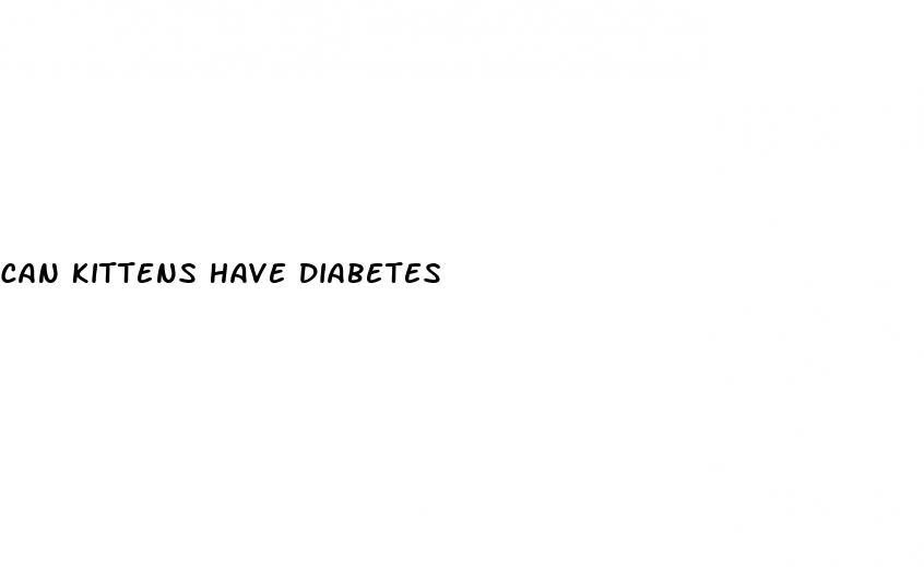 can kittens have diabetes