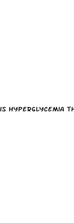 is hyperglycemia the same as diabetes
