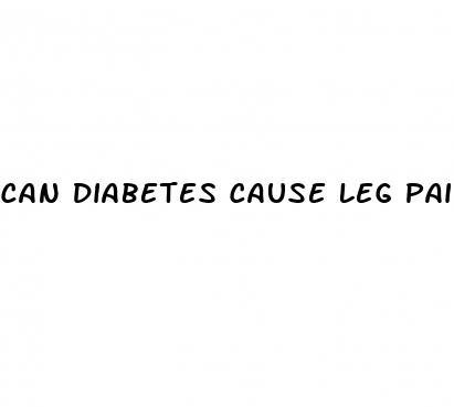can diabetes cause leg pain at night
