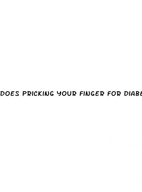 does pricking your finger for diabetes hurt