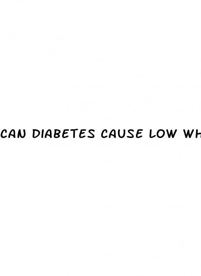 can diabetes cause low white blood cell count