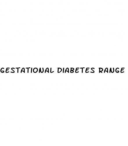 gestational diabetes range chart