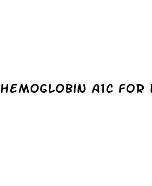 hemoglobin a1c for diabetes