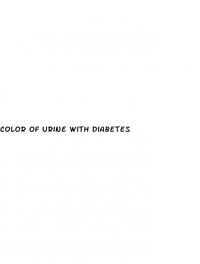 color of urine with diabetes