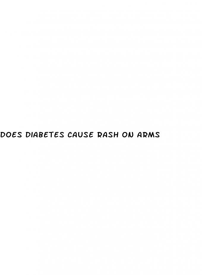 does diabetes cause rash on arms