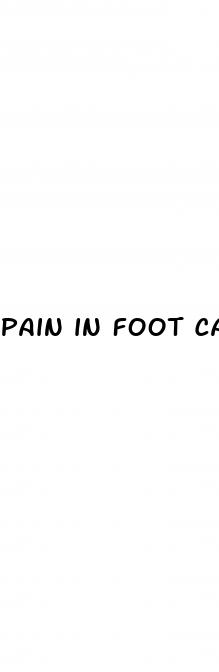 pain in foot caused by diabetes