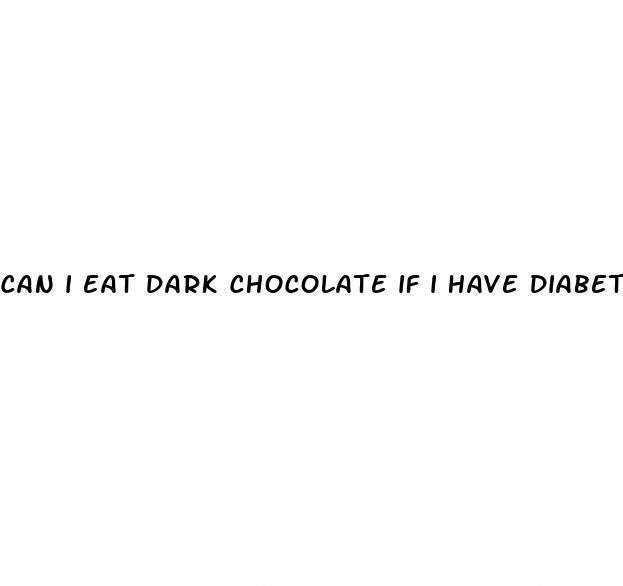 can i eat dark chocolate if i have diabetes