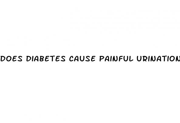 does diabetes cause painful urination