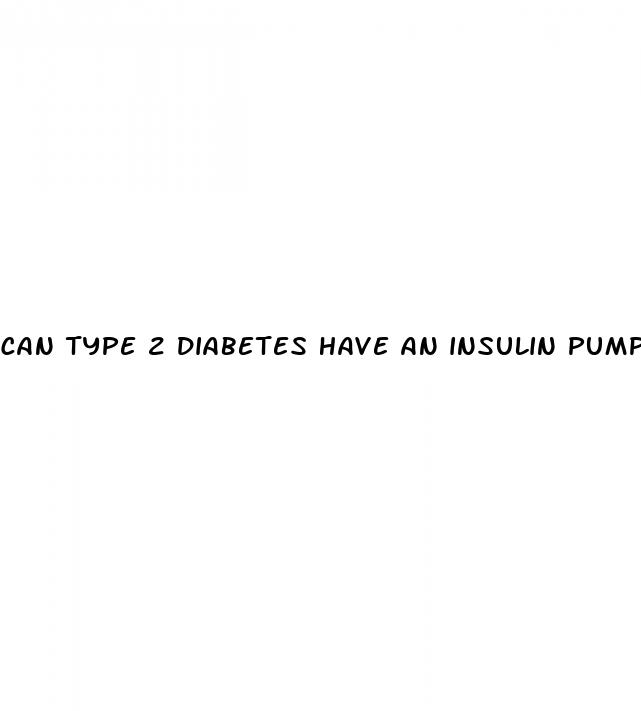 can type 2 diabetes have an insulin pump