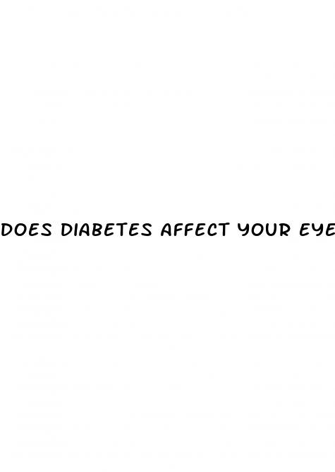 does diabetes affect your eyes
