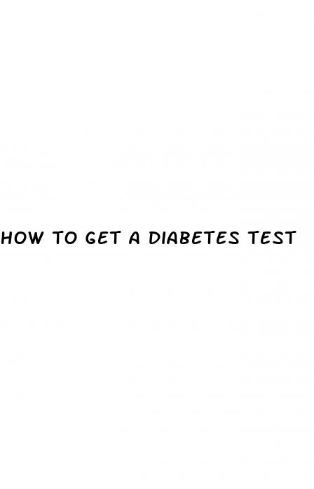 how to get a diabetes test
