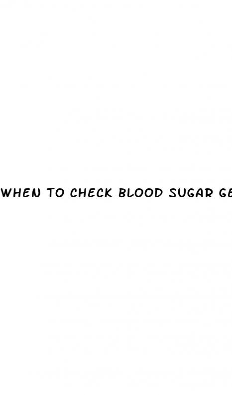 when to check blood sugar gestational diabetes