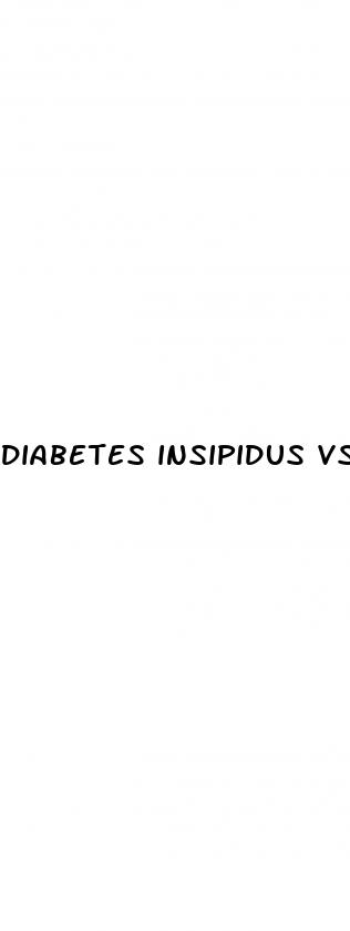 diabetes insipidus vs mellitus
