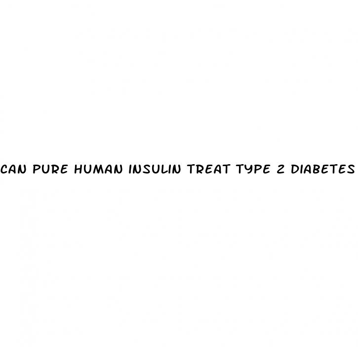 can pure human insulin treat type 2 diabetes