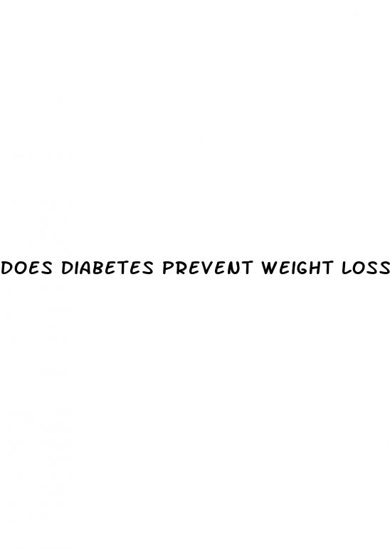 does diabetes prevent weight loss