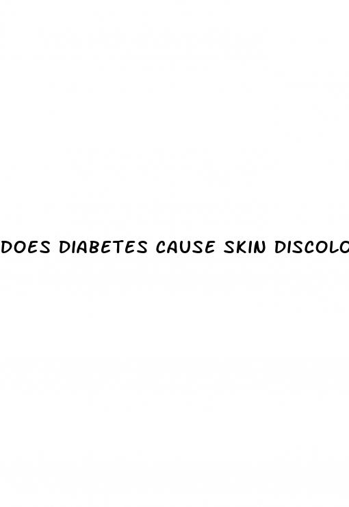 does diabetes cause skin discoloration