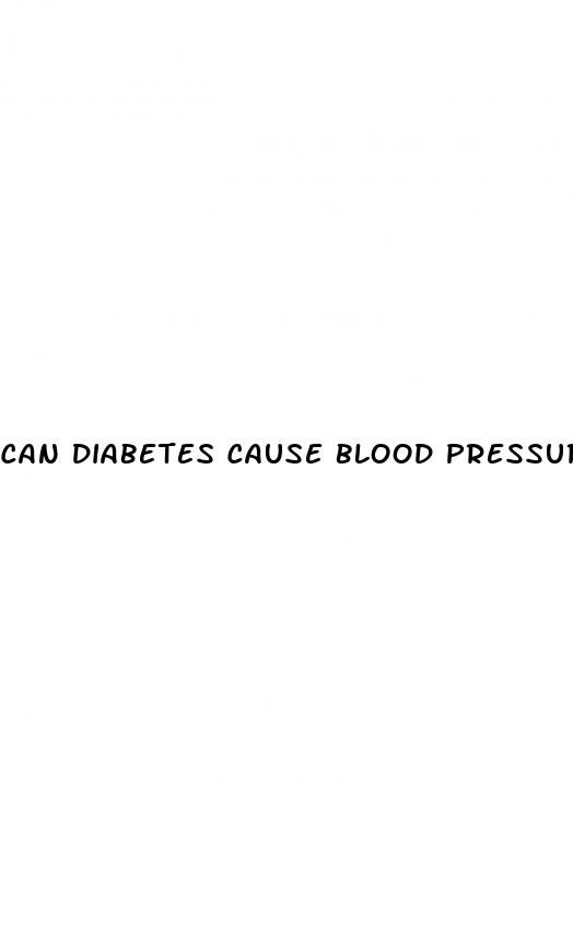 can diabetes cause blood pressure