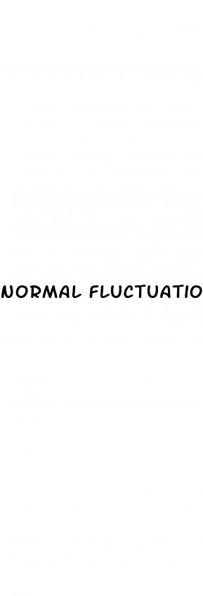 normal fluctuations in blood sugar