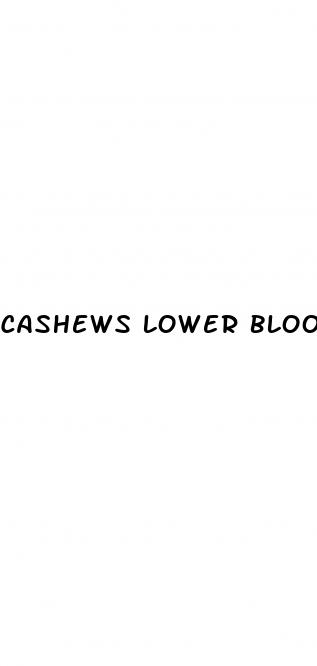 cashews lower blood sugar