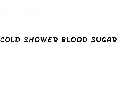 cold shower blood sugar