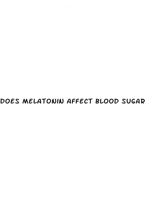 does melatonin affect blood sugar