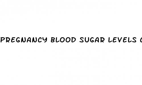 pregnancy blood sugar levels chart