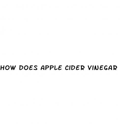 how does apple cider vinegar lower blood sugar