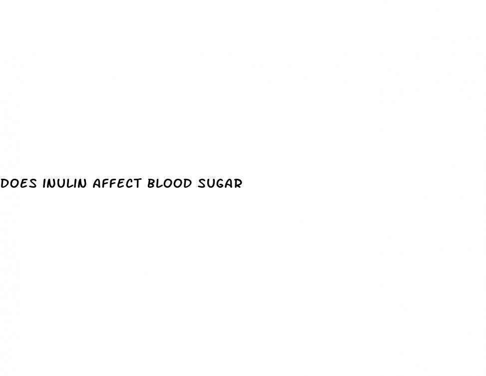 does inulin affect blood sugar