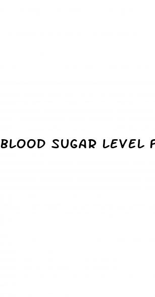 blood sugar level for male