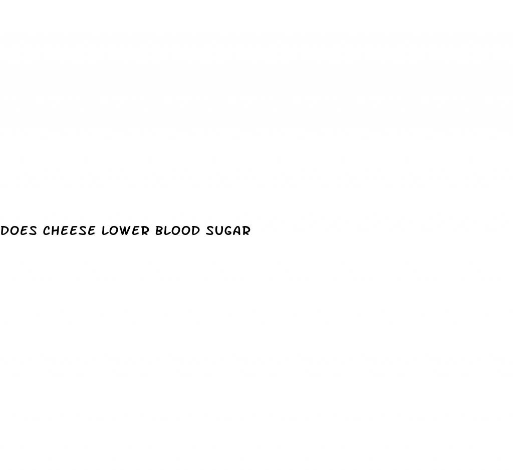 does cheese lower blood sugar