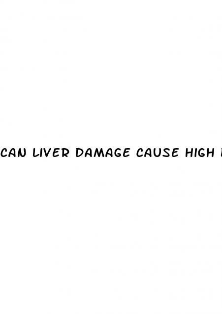 can liver damage cause high blood sugar