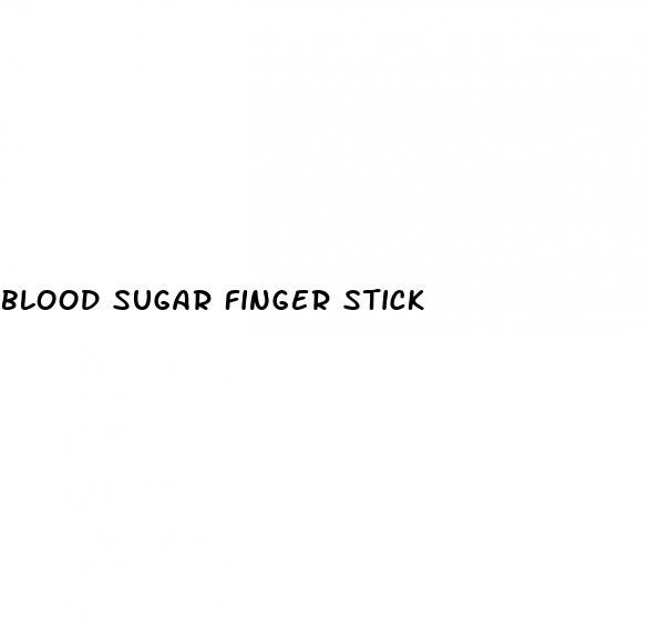 blood sugar finger stick