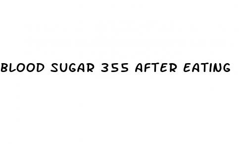 blood sugar 355 after eating