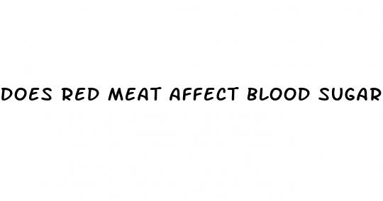 does red meat affect blood sugar