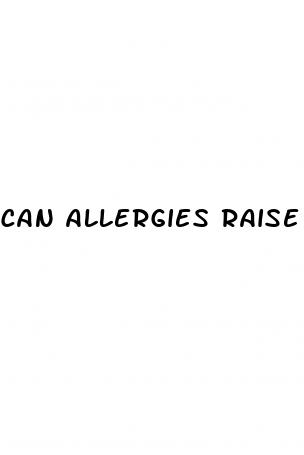 can allergies raise blood sugar