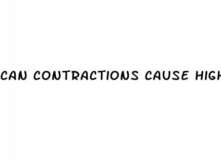 can contractions cause high blood sugar