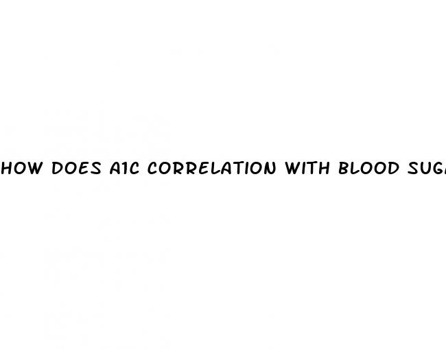how does a1c correlation with blood sugar