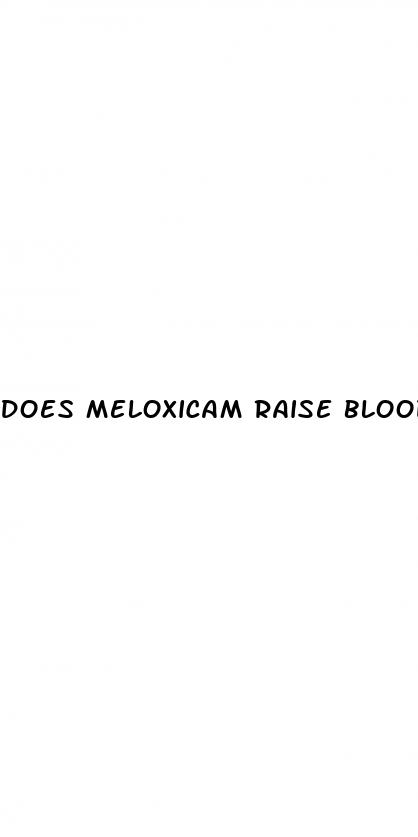does meloxicam raise blood sugar