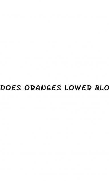 does oranges lower blood sugar