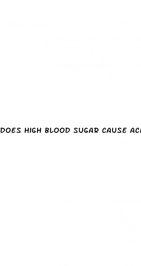 does high blood sugar cause acne