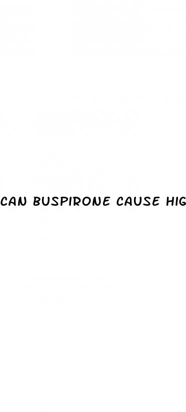 can buspirone cause high blood sugar