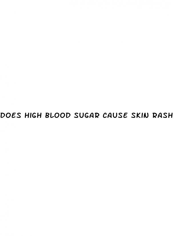 does high blood sugar cause skin rash