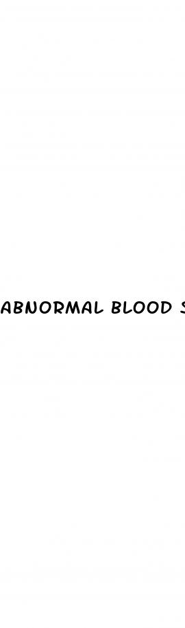 abnormal blood sugar ranges