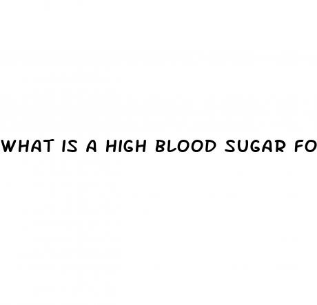 what is a high blood sugar for a diabetic