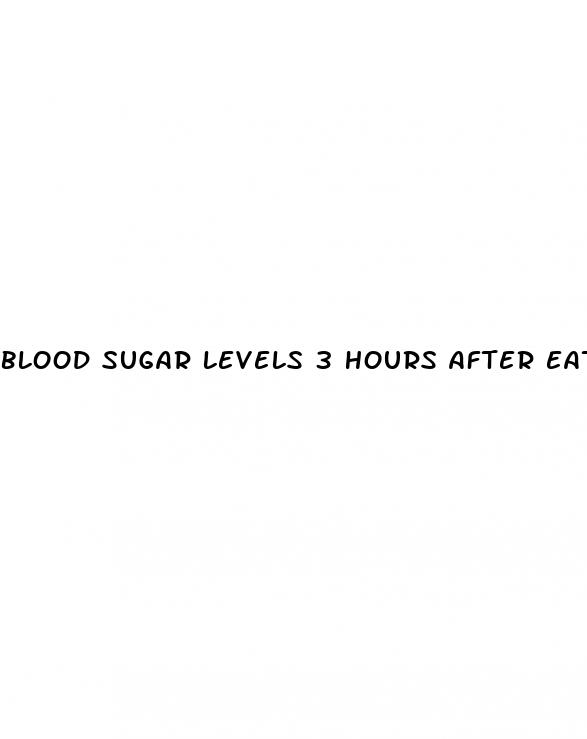 blood sugar levels 3 hours after eating
