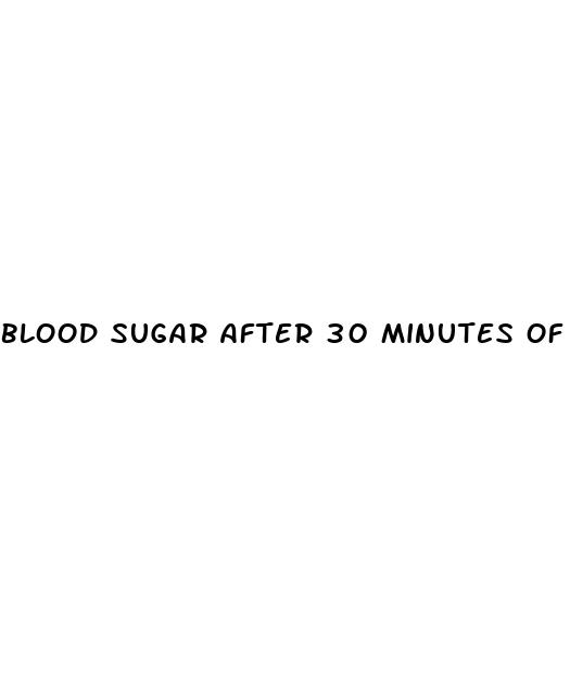 blood sugar after 30 minutes of eating