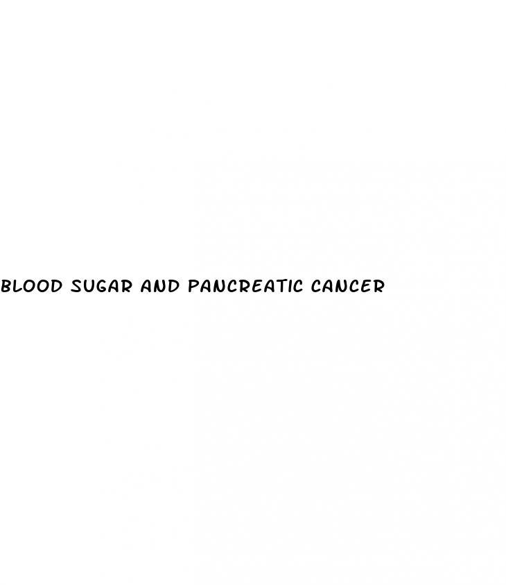 blood sugar and pancreatic cancer