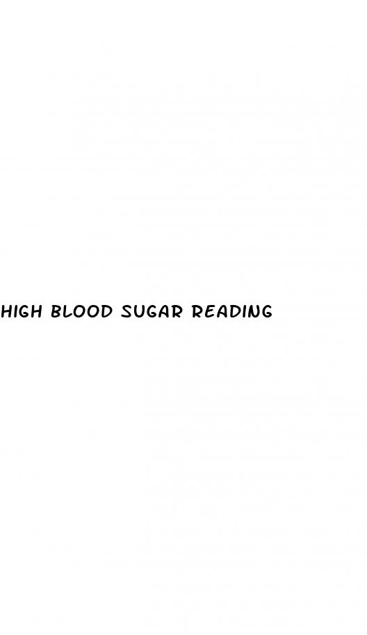 high blood sugar reading